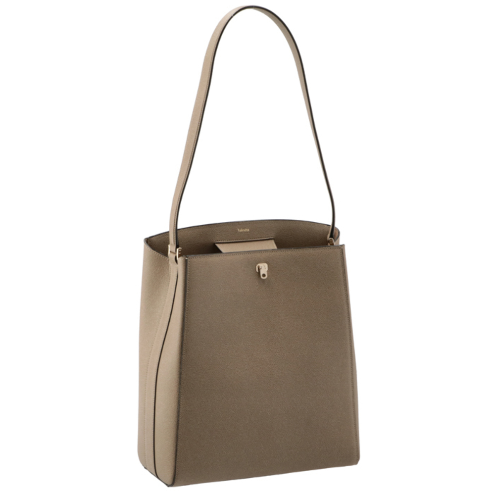 Valextra Brera Tote Shoulder Bag Oyster Gray